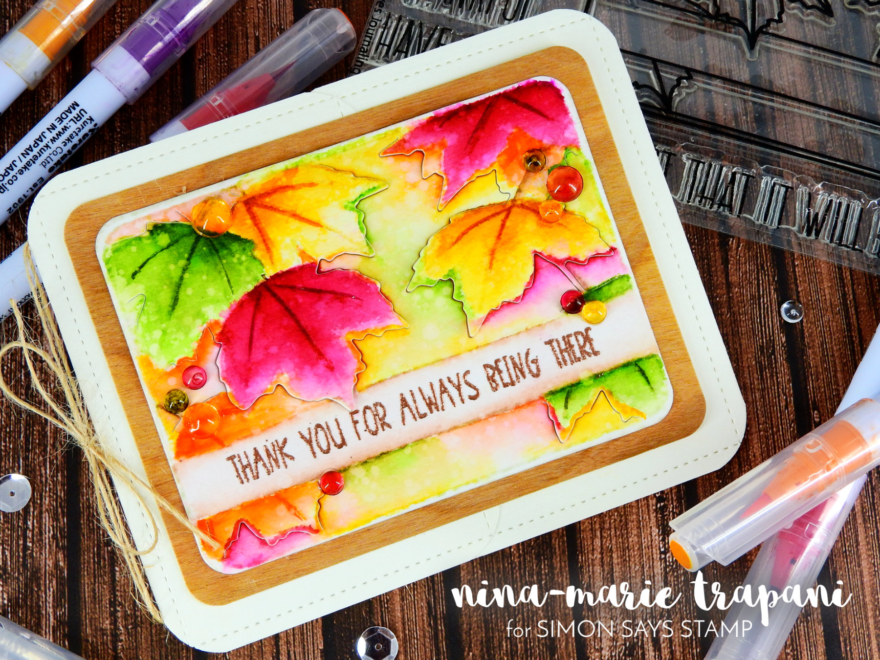 Studio Monday with Nina-Marie: Trifold Card + No Line Coloring