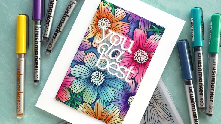 5 SUPER EASY Watercolor Backgrounds for Cards + NEW Water Media from Waffle  Flower – K Werner Design Blog
