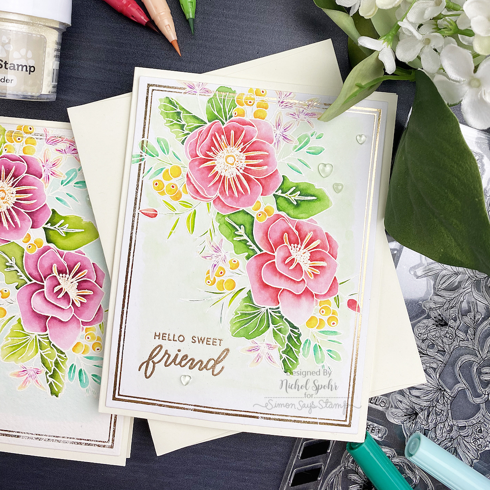 Watercoloring 2 Ways: Tombow and Zig featuring our April 2021 Card Kit ...