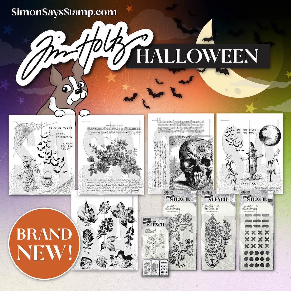 BRAND NEW Tim Holtz Halloween Stamps & Stencils!