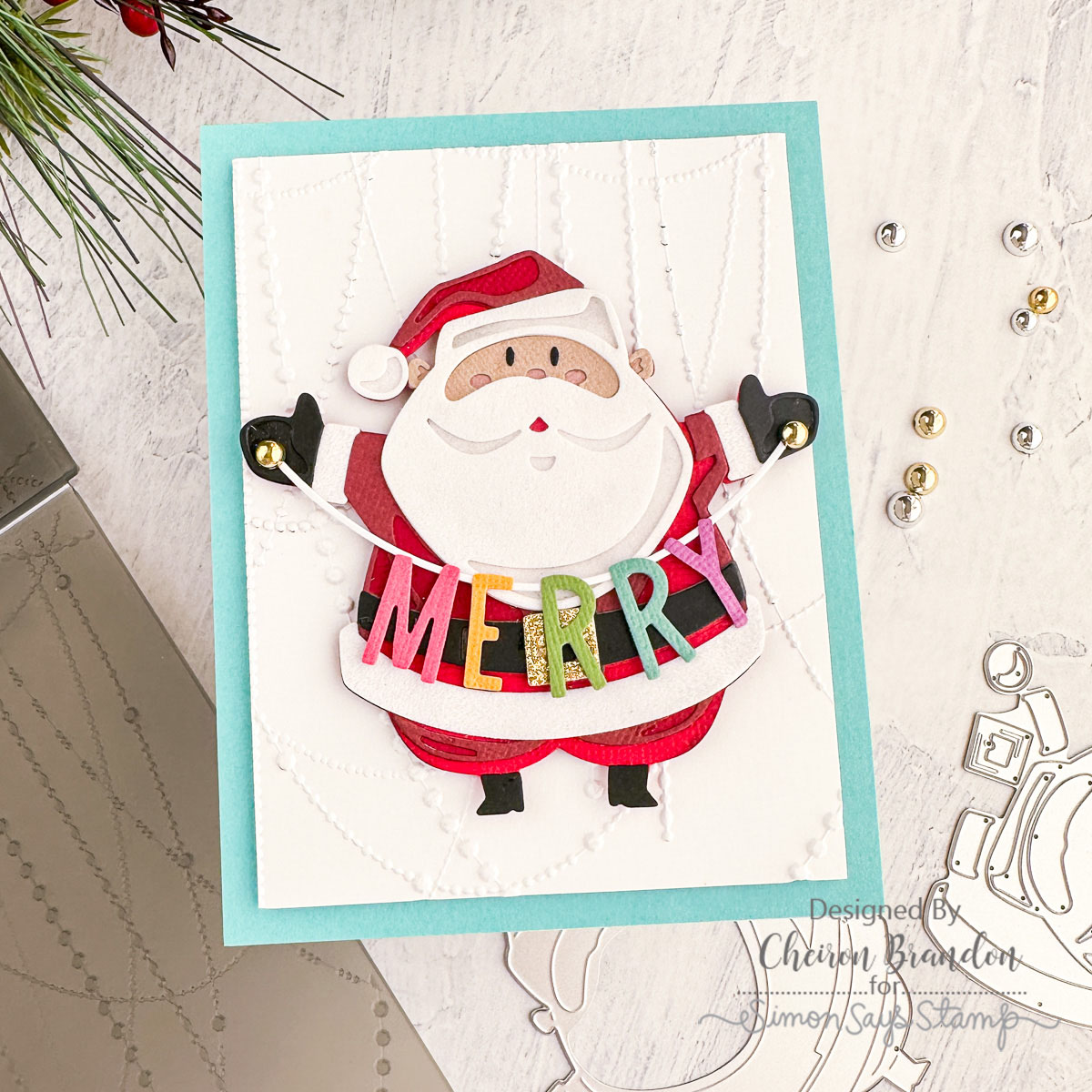 Jolly, Festive, and oh-so SWEET Santa Card!