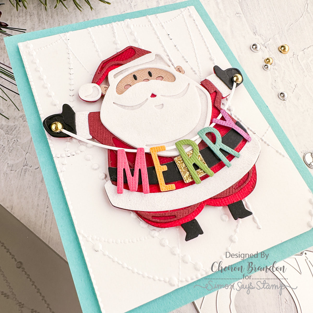 Jolly, Festive, and oh-so SWEET Santa Card!