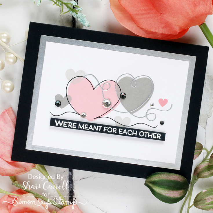 To Love and To Be Loved Blog Hop Shari Carroll Swirly Hearts stamp set