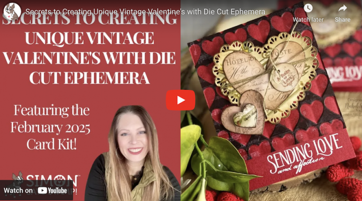 CREATE Your Own UNIQUE Vintage Valentine’s Cards with Die Cut Ephemera!